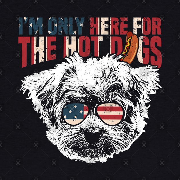 Maltese Shirt Funny 4th of July Pup Tee by Madfido